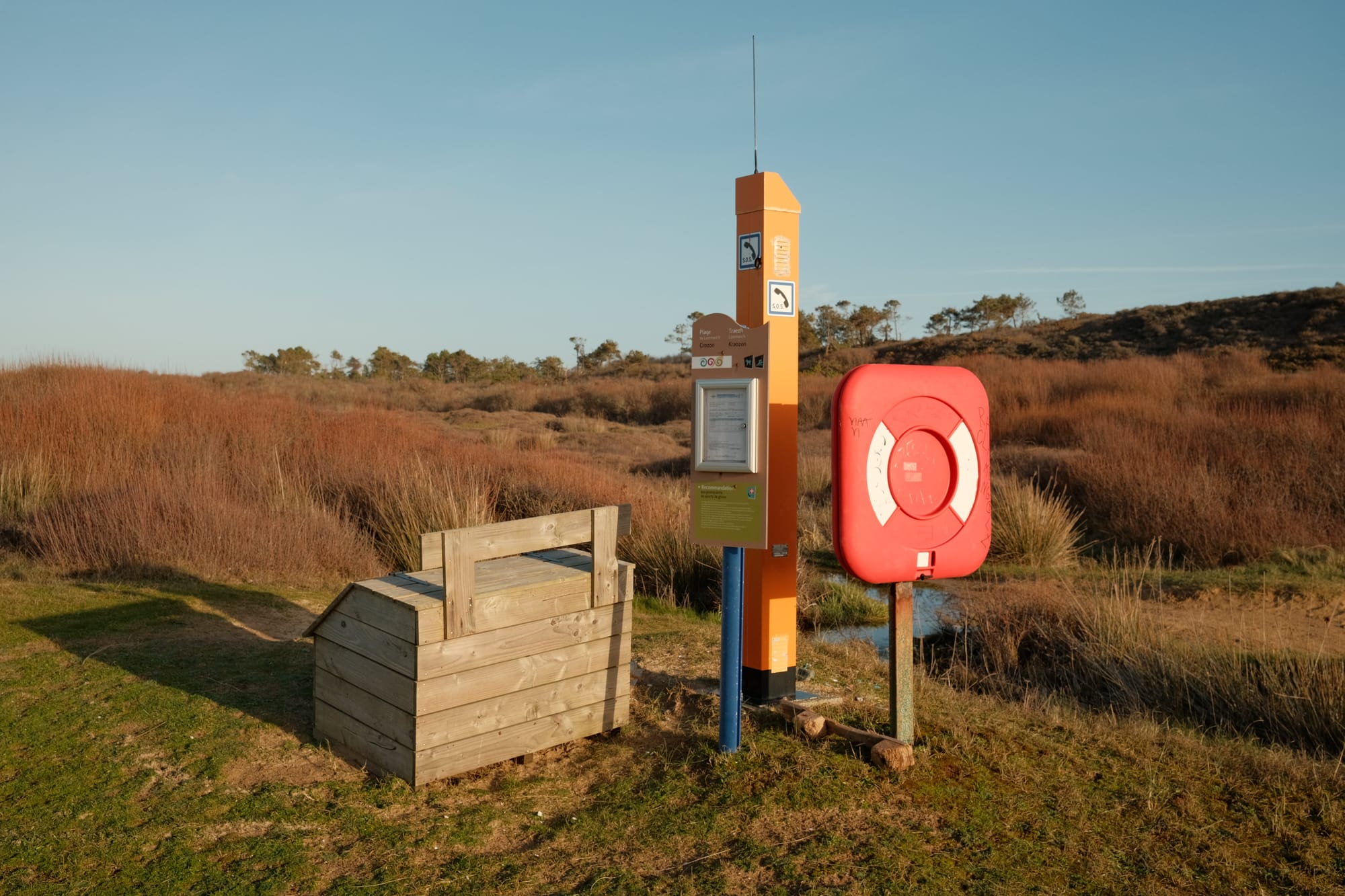 Notfallstation an der bretonischen Küste